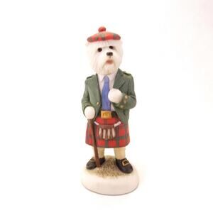 Robert Harrop Country Companions West Highland Terrier Traditional Scottish Kilt